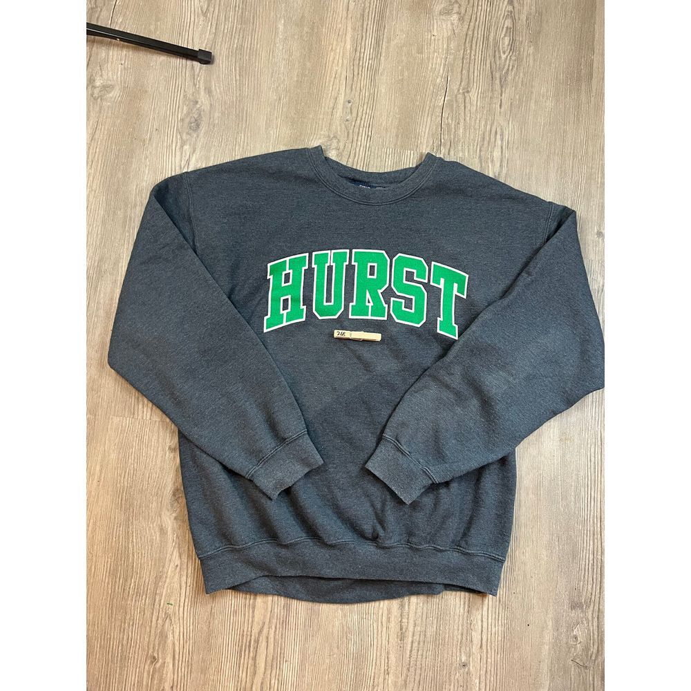 Vintage Hurst College Dark Gray Sweatshirt‎ Crewneck Adult Large Mv Sport